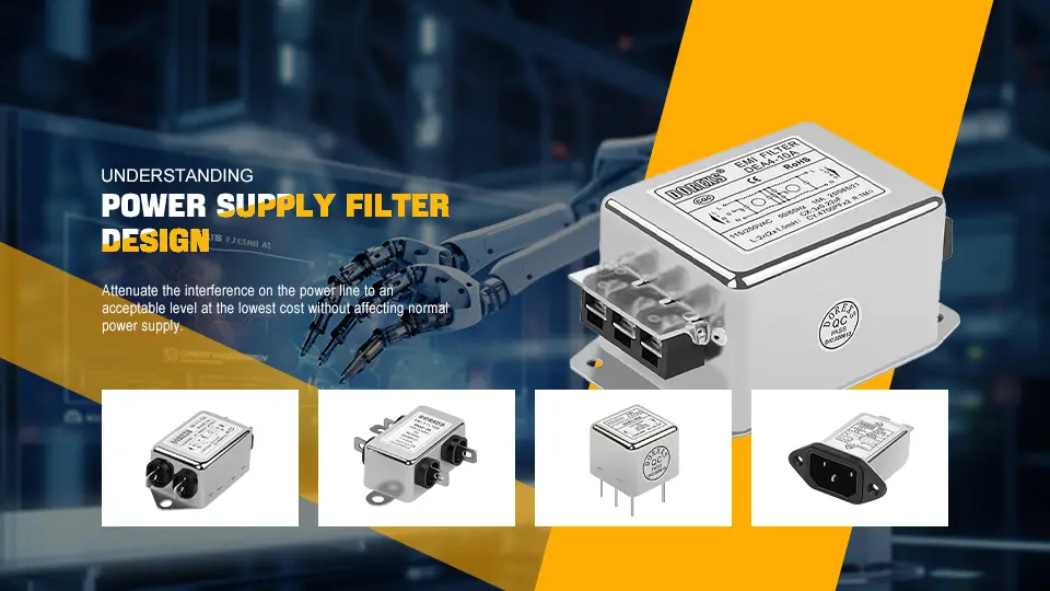 An illustration depicting the concept of power supply filter design.